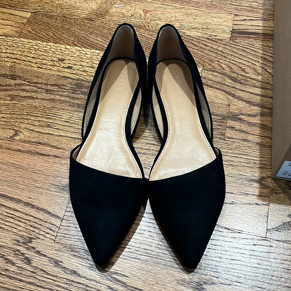 Zoe Suede D’Orsay Flats